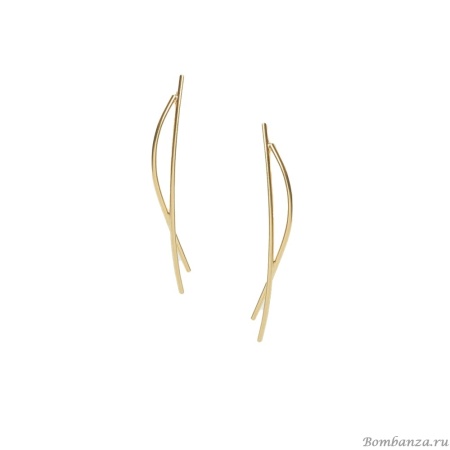 Серьги Katerina Vassou, Favor, геометрический дизайн, KV25.1-403077G золотистый