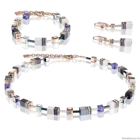 Серьги Coeur de Lion, Purple 4013/20-0800. Германия