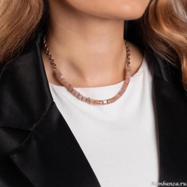 Колье Lanzerotti, Caramello, с солнечником и гематитом, LZ-24.11-479 коричневый