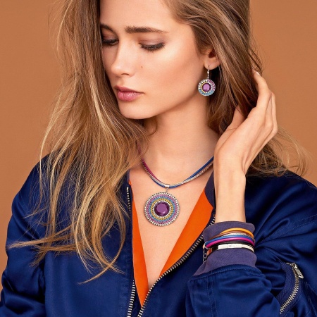 Серьги Coeur de Lion, Multicolor Winter 2, 4922/20-1567. Германия