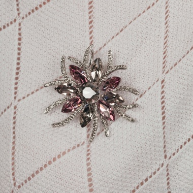 Брошь Самоцвет Чешский
горный хрусталь, BR13756M V/S