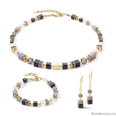 Браслет Coeur de Lion, Black-Gold, 3039/30-1316. Германия