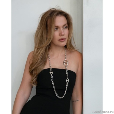 Колье Ciclon, Coral, металл, CN-251810 серебристый