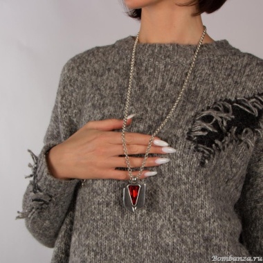 Колье Tra-la-ra, Odisea, с кристаллом, TLR24-237P203 красный