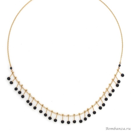 Колье Franck Herval, Lauryne, с агатом, FH25.2-15-64461 черный