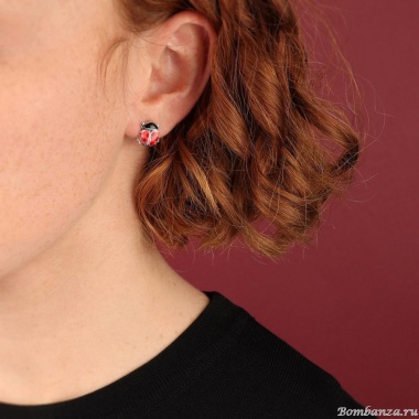 Пуссеты TARATATA, Cox, с цветной смолой, TT-T25-04913-103 красный