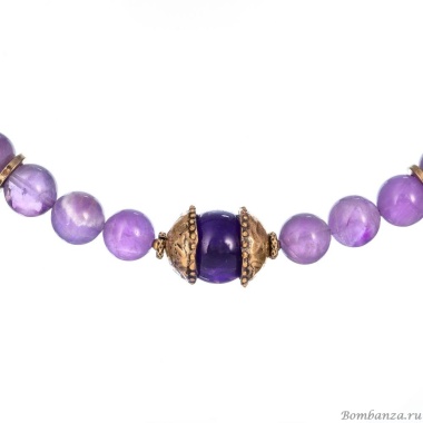 Колье Alcozer&J, с аметистом, AL-C38AL23-R фиолетовый