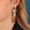 Серьги TARATATA, Illusion, с перламутровыми и стеклянными бусинами, TT-W23-07949-204 синий