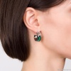 Серьги Moon Paris, Ringo, полукольца, с кристаллом, MR-21.11-315 зеленый Серьги Moon Paris, Ringo, полукольца, с кристаллом, MR-21.11-315 зеленый