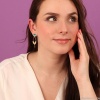 Серьги TARATATA, Crocus, асимметричные,смола,микрошарики,бусины, TT-H24-02954-20M золотистый Серьги TARATATA, Crocus, асимметричные,смола,микрошарики,бусины, TT-H24-02954-20M золотистый