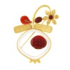 Брошь TARATATA, Orient, со смолой,микрошариками и бусинами, TT-E24-10208-203 красный Брошь TARATATA, Orient, со смолой,микрошариками и бусинами, TT-E24-10208-203 красный