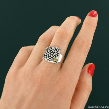 Кольцо TARATATA, Sushi, разъемное, со смолой и бусинами, TT-T25-06407-104 синий