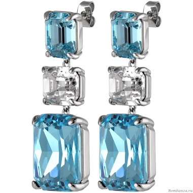 Серьги Dyrberg Kern, ESMARA SS AQUA / CRYSTAL, 460015 Серьги Dyrberg Kern, ESMARA SS AQUA / CRYSTAL, 460015