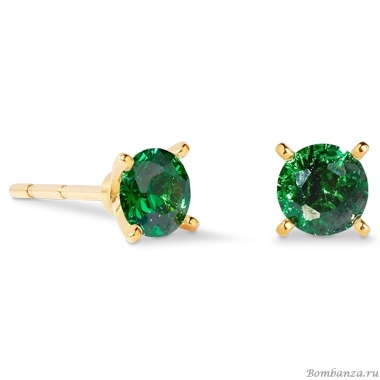 Серьги Coeur de Lion, Dark Green-Gold, 0207/21-0549 Серьги Coeur de Lion, Dark Green-Gold, 0207/21-0549