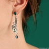 Серьги TARATATA, Green, с цветной смолой и порошком слюды, TT-E24-09975-104 зеленый Серьги TARATATA, Green, с цветной смолой и порошком слюды, TT-E24-09975-104 зеленый