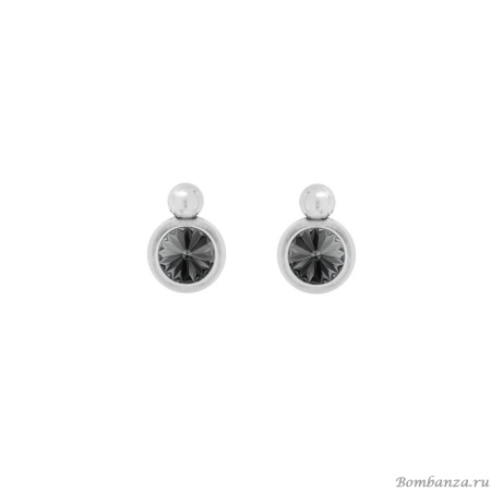 Серьги VIDDA, Sweet, с кристаллом Swarovski, VD25.2-01844 серый