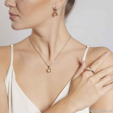 Серьги Qudo, Firenze champagne 300351 BR/S Серьги Qudo, Firenze champagne 300351 BR/S