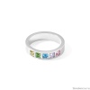 Кольцо Coeur de Lion,  Multi-Pastel-Silver 16,5 0130/40-1580 52