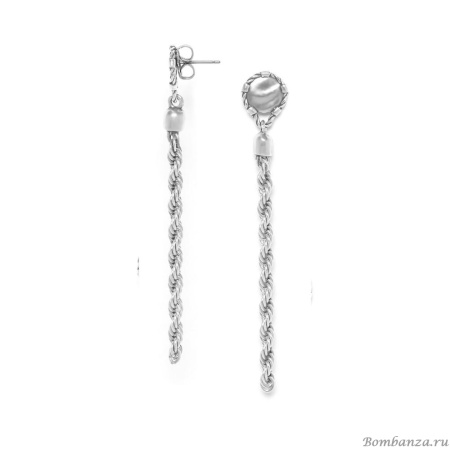 Серьги Ori Tao, Couture, фактурный металл, OT24.1-12-31925 серебристый Серьги Ori Tao, Couture, фактурный металл, OT24.1-12-31925 серебристый