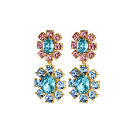 Серьги Dyrberg Kern, LINA SG LIGHT BLUE/ROSE, 440062