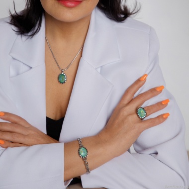 Кольцо Qudo, TIVOLA UNICA Big S Silky Sage Delite 58, 688206 Кольцо Qudo, TIVOLA UNICA Big S Silky Sage Delite 58, 688206