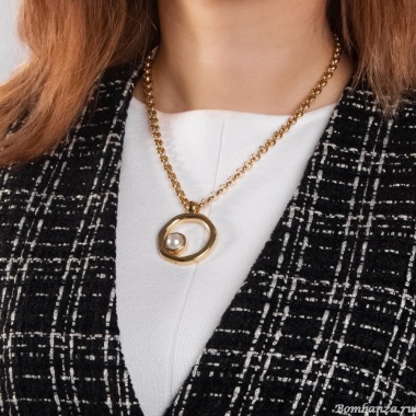 Колье Tucco, Sandalo, с жемчугом, TC-TMC157 золотистый