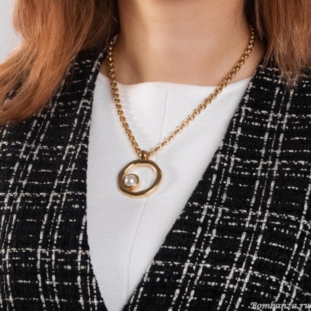 Колье Tucco, Sandalo, с жемчугом, TC-TMC157 золотистый