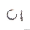 Серьги Nature Bijoux, Blue pearl, полукольца с жемчугом, NB24.2-12-79416 серый Серьги Nature Bijoux, Blue pearl, полукольца с жемчугом, NB24.2-12-79416 серый