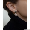 Серьги Ciclon, Destiny, с кристаллом, CN-251606 серый