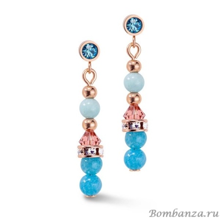 Пусеты Coeur de Lion, Aqua-Lilac 6020/21-2026. Германия