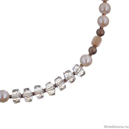 Колье Lanzerotti, Pesca, жемчуг, перламутр, кристаллы, LZ-24.05-268 золотистый