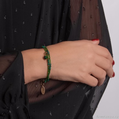 Браслет Lanzerotti, Verde, двойной, тигровый глаз, малахит, жад, LZ-24.12-560 зеленый Браслет Lanzerotti, Verde, двойной, тигровый глаз, малахит, жад, LZ-24.12-560 зеленый