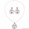Комплект Boccadamo, колье и серьги XOR134 BW/S/V-XGR154 BW/S/V