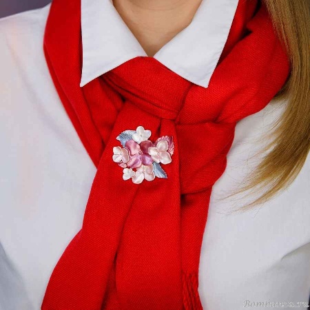 Брошь Shadore, Фиалки