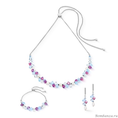 Колье Coeur de Lion, Lilac-Blue, 1124/10-0839 Колье Coeur de Lion, Lilac-Blue, 1124/10-0839