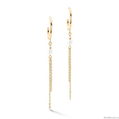 Серьги Coeur de Lion, Beige-Gold, 4310/21-1016 Серьги Coeur de Lion, Beige-Gold, 4310/21-1016