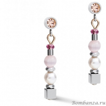 Серьги Coeur de Lion, Lilac-Beige 5045/21-0836. Германия