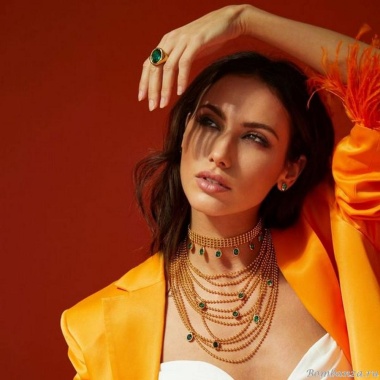 Колье VIDDA, Lady, с австрийскими кристаллами, VD22-01469 зеленый, 40см