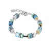 Браслет Coeur de Lion GeoCUBE®, Turquoise Green, 4746/30-0605. Германия