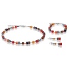 Серьги Coeur de Lion GeoCUBE®, Red Orange, 2838/20-0302. Германия