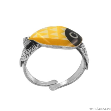 Кольцо TARATATA, Ocean, разъемное, с цветной смолой, TT-W24-02405-10Y желтый