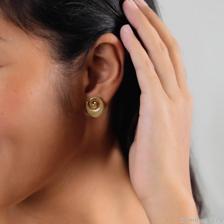 Серьги Ori Tao, Bagyo, тайфун, OT24.2-12-32027 золотистый