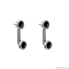 Серьги Ciclon, Divino, с муранским стеклом, CN-233600 черный Серьги Ciclon, Divino, с муранским стеклом, CN-233600 черный
