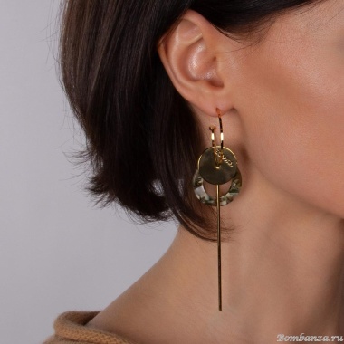 Серьги Nuance, Nuance, асимметричные, NFN-23.12-096 золотистый