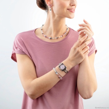 Серьги Coeur de Lion, Rose-Lilac, 4905/21-1927 Серьги Coeur de Lion, Rose-Lilac, 4905/21-1927