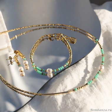 Серьги Coeur de Lion, Mint Green, 4358/21-0522 Серьги Coeur de Lion, Mint Green, 4358/21-0522