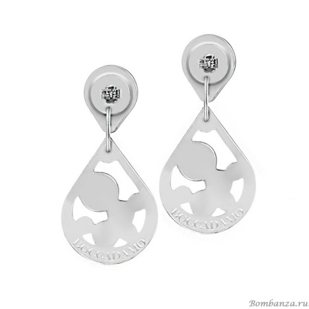 Серьги Boccadamo 2 в 1, XOR231 BW/S Серьги Boccadamo 2 в 1, XOR231 BW/S