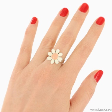 Кольцо TARATATA, Cocoon, разъемное, с цветной смолой, TT-E25-03406-105 розовый