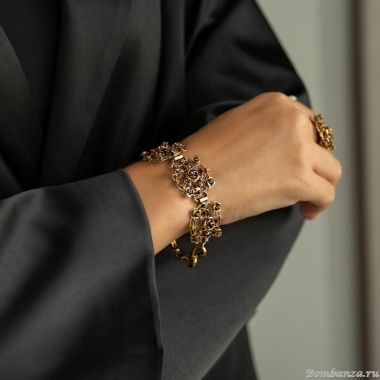 Браслет Celeste G, с кристаллами Swarovski и фианитами, CS25.1-1904 красный