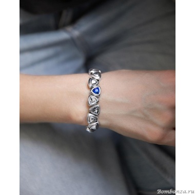 Браслет Ciclon, Horizon, стрейч, с кристаллами, CN-251111 красный